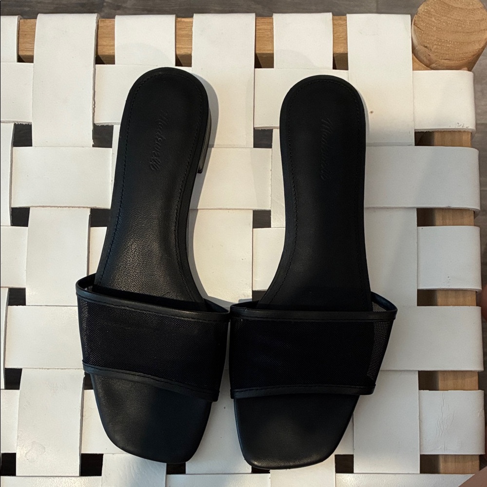 Madewell Black Slide Sandals